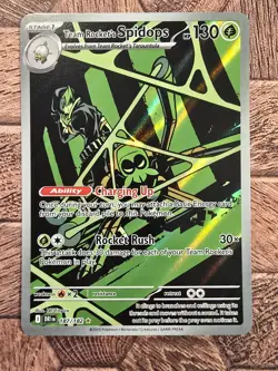 Pokemon TCG: Team Rocket's Spidops Illustration Rare 187/182 - Destined Rivals - Image 1