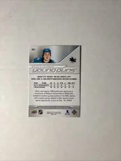 2024-25 Upper Deck Series 2 - Young Guns Macklin Celebrini #451 (RC) - Image 2