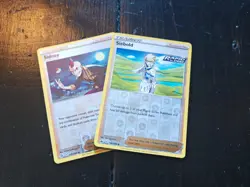 Pokemon TCG Trainer Lot (2 Cards) – Sidney & Siebold – Reverse Holo – NM/LP - Image 1