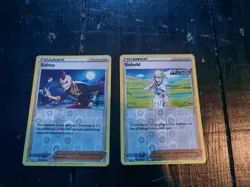 Pokemon TCG Trainer Lot (2 Cards) – Sidney & Siebold – Reverse Holo – NM/LP - Image 2