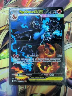 Mega Charizard X EX SIR 125/094 (English) Phantasmal Flames Pokemon TCG - Image 2