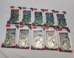 10 Sealed Pokemon TCG SV Temporal Forces Checklane Blister Carvanha & Bellibolt - Image 1