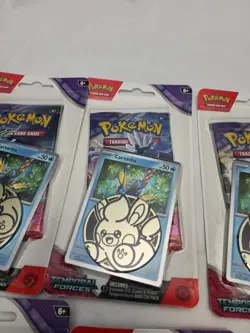 10 Sealed Pokemon TCG SV Temporal Forces Checklane Blister Carvanha & Bellibolt - Image 5