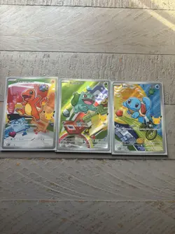 Pokemon TCG First Partner Illustration Collection Series 1 Kanto GEN 1 Set - Image 1