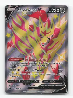 Pokemon TCG - Zamazenta V (Shiny) SWSH293 NM Holo Promo Sword & Shield Promo - Image 1