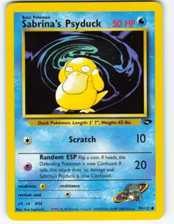 Sabrina's Psyduck - 99/132 Gym Challenge - Pokemon TCG - 2000 - Image 1