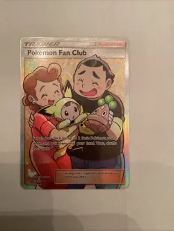 Pokemon Fan Club Ultra Rare Full Art Trainer Holo Sm-Ultra Prism 155/156 - Image 1