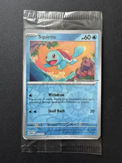 Pokemon TCG - S&V 151 - Squirtle - 007/165 - PC Stamped Promo - Sealed - Image 1