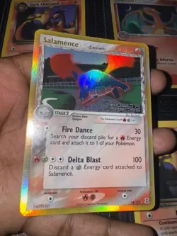 2005 EX - Delta Species Salamence #14 Reverse Holo Rare STAMPED Pokemon Card NM - Image 1