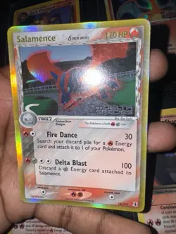 2005 EX - Delta Species Salamence #14 Reverse Holo Rare STAMPED Pokemon Card NM - Image 4