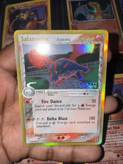 2005 EX - Delta Species Salamence #14 Reverse Holo Rare STAMPED Pokemon Card NM - Image 5