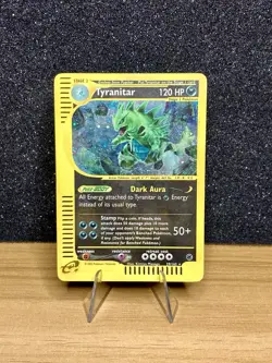 Tyranitar 29/165 ~ Holo *Swirl* Expedition Base Set 2002 MP Vintage Pokemon TCG - Image 1