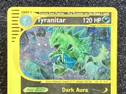 Tyranitar 29/165 ~ Holo *Swirl* Expedition Base Set 2002 MP Vintage Pokemon TCG - Image 2