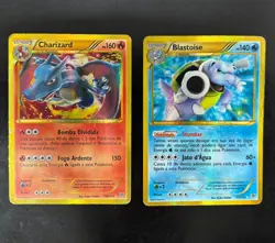Pokemon - Charizard 136/135 & Blastoise 137/135 Set - Plasma Storm - Portuguese - Image 1