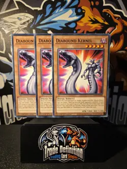 3x LDS3-EN008 Diabound Kernel Common 1st Edition YuGiOh Playset - Image 1