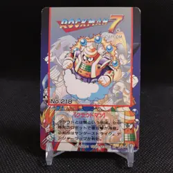 Thunder Strike No.8 Rockman 7 Bandai Carddass CAPCOM Japan Card Vintage #R652 - Image 5