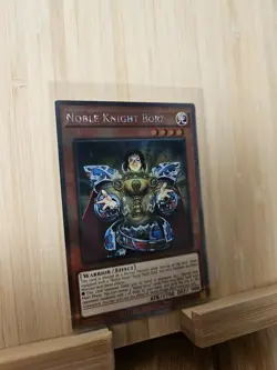 Noble Knight Borz NKRT-EN009 Platinum Rare Limited Edition YuGiOh - Image 2
