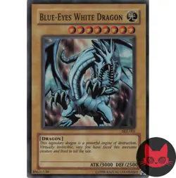 Yugioh Blue-Eyes White Dragon SKE-001 Super Rare NM - Image 1