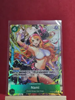 English One Piece Nami Alt Art OP14-031 The Azure Sea's Seven NM - Image 1