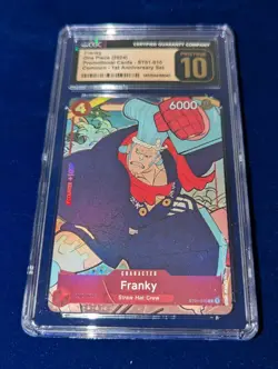 Franky CGC 10 PRISTINE English Version 1st Anniversary Set ST01-010 One Piece - Image 1