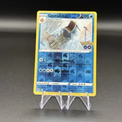 Gyarados 022/078 Pokemon Go Reverse Holo Rare TCG Card 2022 - Image 1
