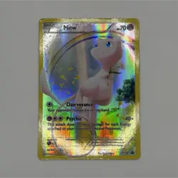 Pokemon Mew XY110 Full Art Promo Holo XY Set Basic Psychic Pokemon Card English - Image 1