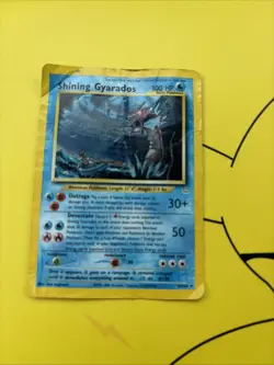 Pokemon TCG Shining Gyarados Holo Neo Revelation Card 65/64 Secret Rare - Image 1