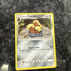 POKEMON Trading Card Stage 1 Alolan Dugttrio HP90 Digging Dash 123/214 - Image 1