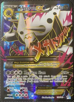 M Aggron EX (154 Full Art) 154/160 XY - Primal Clash Holo - Pokemon Card - Image 1