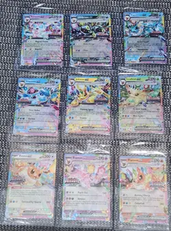Prismatic Evolutions Surprise Box Sealed Stamped Promo Cards Complete Set of 9 - Image 1