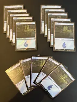 Island Surge Foil MTG Land Lot 15x Warhammer 40k Near Mint - Image 1