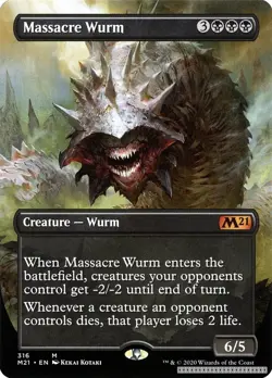 Massacre Wurm (Alternate Art) [M21 - 316] - NM [Normal] TCG MTG - Image 1