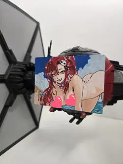 MTG Mountain, Yoko Littner, Waifu, Alter, Hand Painted BAZAYO, 18+ - Image 2