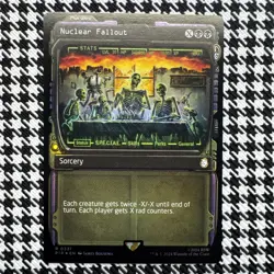 NUCLEAR FALLOUT FOIL [Showcase] - Rare - PIP Fallout MTG 0331 Free Ship - Image 1