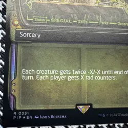 NUCLEAR FALLOUT FOIL [Showcase] - Rare - PIP Fallout MTG 0331 Free Ship - Image 5