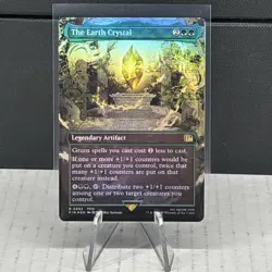 Magic The Gathering The Earth Crystal (Borderless) Final Fantasy Foil Beautiful - Image 1