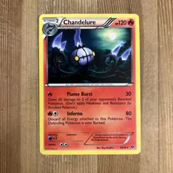 Pokemon TCG Chandelure Next Destinies 20/99 Regular Exclusive LP - Image 1