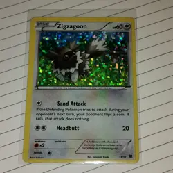 Pokemon Zigzagoon Promo Creature McDonald's 2015 011/012 60 HP Holo Card - Image 1