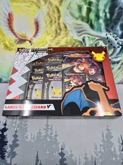 Pokemon TCG Celebrations Collection Lance's Charizard V Box Sealed New 820650101625 - Image 1