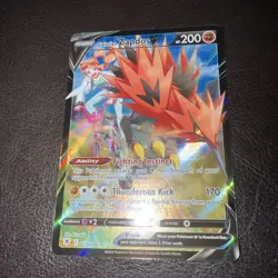 Pokemon Galarian Zapdos V TG19/TG30 Swsh10: Astral Radiance Trainer Gallery Holo - Image 1