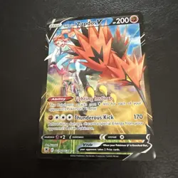 Pokemon Galarian Zapdos V TG19/TG30 Swsh10: Astral Radiance Trainer Gallery Holo - Image 2