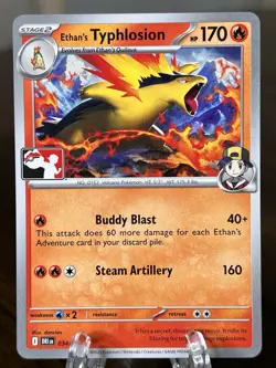 Ethan's Typhlosion 034/182 Prize Pack Series 8 Play Pokemon Stamped Non-Holo NM - Image 1