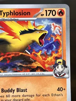 Ethan's Typhlosion 034/182 Prize Pack Series 8 Play Pokemon Stamped Non-Holo NM - Image 3
