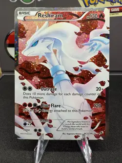 Reshiram RC22/RC25 Legendary Treasures Ultra Rare Full Art Holo Pokemon - Image 1