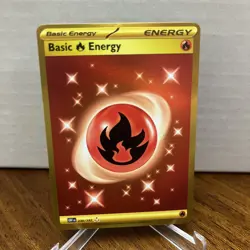 Basic Fire Energy 230/197 Hyper Rare Pokemon S&V Obsidian Flames - Image 1