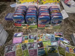 Pokemon Ascended Heroes Mini Tin Display 10 Sealed Booster Tins Open Display - Image 2