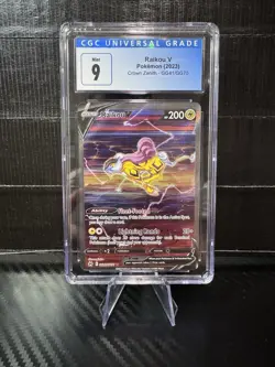 Raikou V GG41/GG70 CGC 9 Crown Zenith: Galarian Gallery Holo Pokemon - Image 1