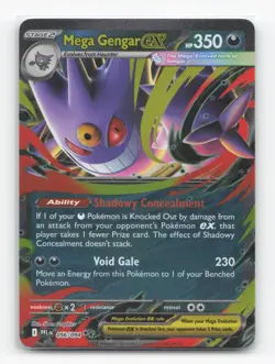 Pokemon TCG - Mega Gengar ex 056/094 Near Mint Double Rare Phantasmal Flames - Image 1