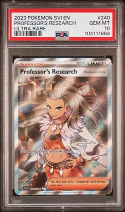 2023 Pokemon Svi EN-Scarlet & Violet Professor's Research Ultra Rare PSA 10 #240 - Image 1