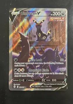 Pokemon Umbreon V Alternate Full Art Ultra Rare Evolving Skies 189/203 Holo - Image 1